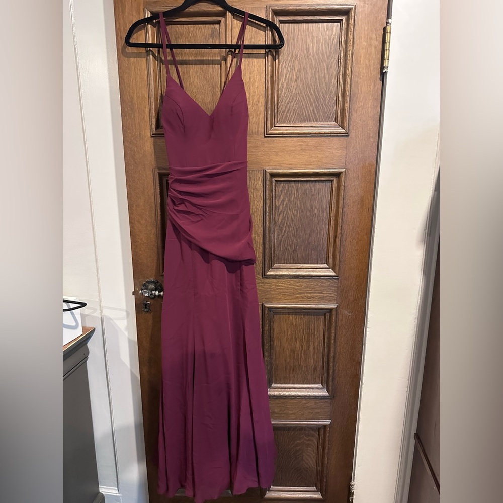 Azazie Nile dress in Cabernet size A0
